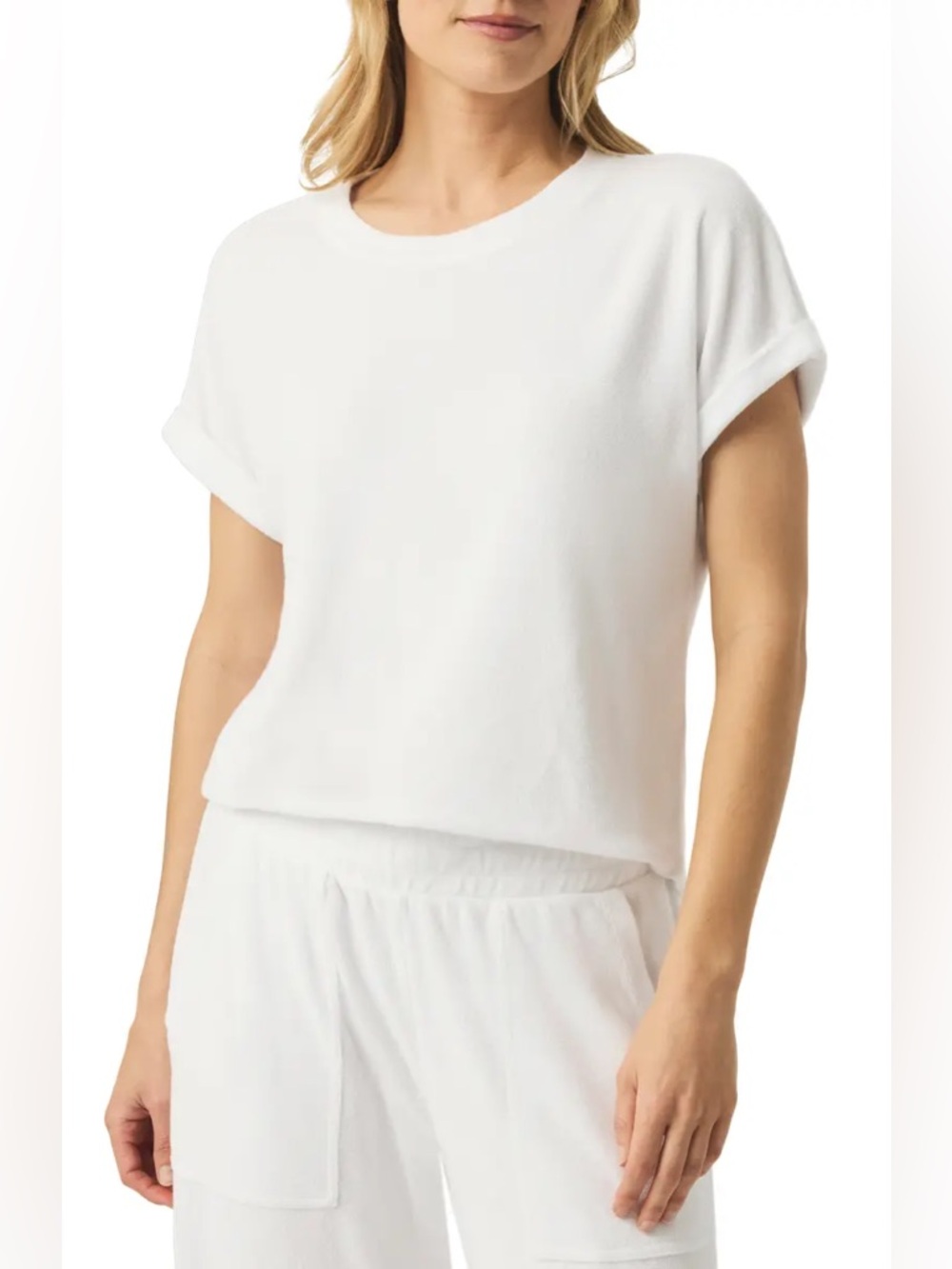 Nwot Splendid Taryn Cuffed Terry T-Shirt, Size Xl